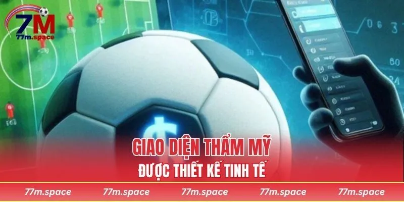 Giao diện thẩm mỹ được thiết kế tinh tế